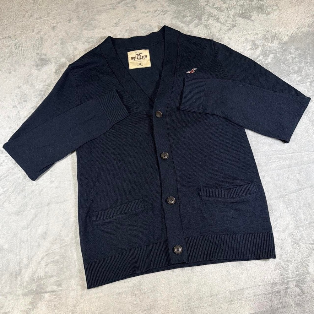 Y2K Vintage Hollister Cardigan Sweater | Navy | M